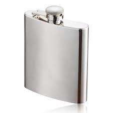 FLASK - Clean / No Logo - Stainless Steel - 7 oz / approx. 207ml