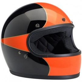 Biltwell INC - Gringo Full Face Helmet - DOT - Le Scallop [Black & Orange]