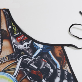 Cooking Kitchen Motorcycle Man Sexy Apron Baking Present Pinafore Chef Funny - Apron