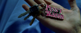 Metal Keychain - PUSSY WAGON - Kill Bill - PINK