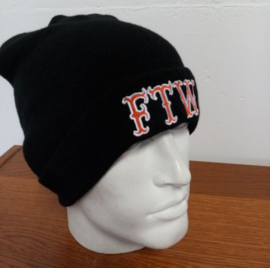 FTW - Embroided Beanie - Black, Red & White