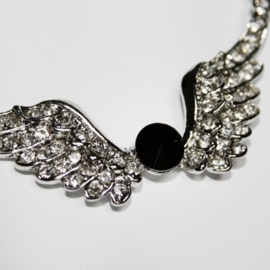 Winged Black Stone necklace