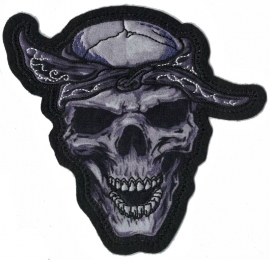 015 - PATCH - Grey Skull with Bandana