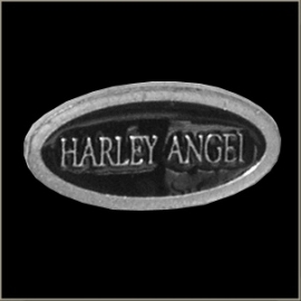 P188 - PIN - Metal Badge - Harley Angel