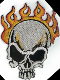 023 - PATCH - Skull with Flames
