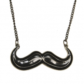 Moustache necklace