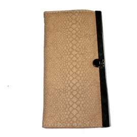 Wallet with Clip Closure - Sand Snake