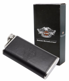 FLASK - Harley-Davidson - Hipflask wrapped in Faux Leather - 8 oz / approx. 236ml
