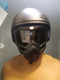 Shark Style Helmet Mask - Full Face - Smoke