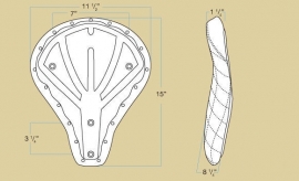 Biltwell INC - Raw Solo Seat - Pan with Foam