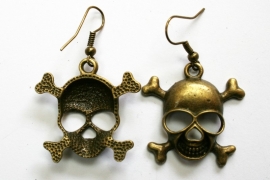Earrings with Skulls [gold]