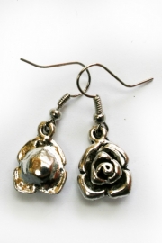 Earrings with Little Roses