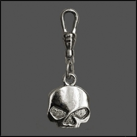 Zipper Pull - Half Skull