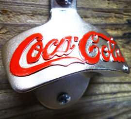 Bottle Opener - metal - Wall Mount - Coca-Cola