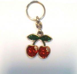 Metal Keychain - BlingBling - Shiny Cherry