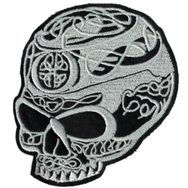 pearl PATCH - Skull with celtic knots