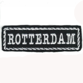 296 - White PATCH - Flash / Stick with rope design - ROTTERDAM