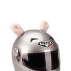 Pink Pig Ears & curly tail (for your motorcycle helmet)