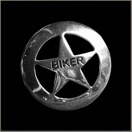 P136 - Large PIN - Lone Star BIKER - Sheriff Star