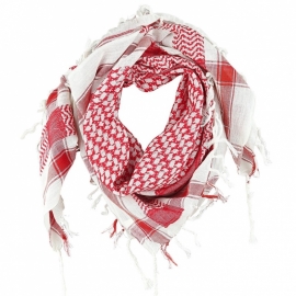 PLO Scarf - Arafat Shawl - Red & White