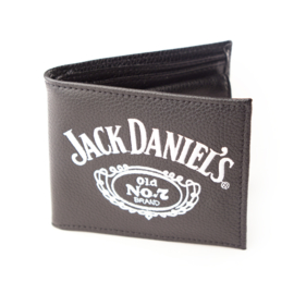 Jack Daniel's - Bifold Wallet - Black Leather - No. 7 Logo