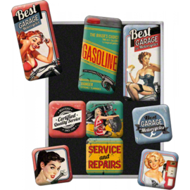 Gasoline - Magnet Set - Garage & Pin Up