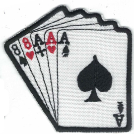 PATCH - Playing Cards - Dead Man's Hand - Eights and Aces