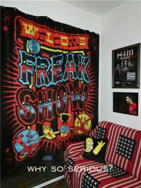 Shower Curtain / Room Divider - Welcome Freak Show