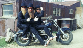 Top Rocker - ZZ TOP (red and white)