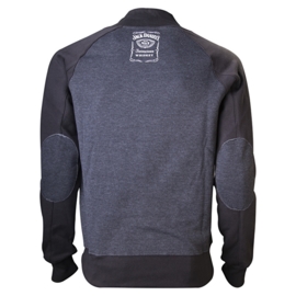 Jack Daniel's - Sweater - V-Neckline - Grey - Classic Small Logo on the Back