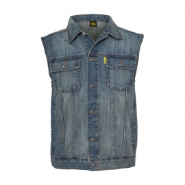 MCS - Denim Vest - Stonewashed Blue