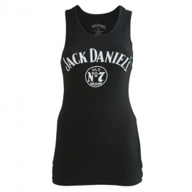 Jack Daniel's - Tank Top / Racer Top - Long - Original Small Classic Logo