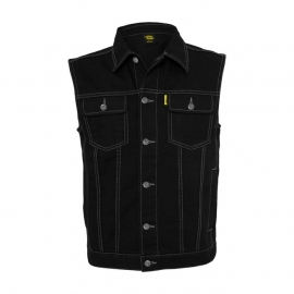 MCS - Denim Vest - Black