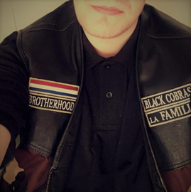 The BLACK COBRAS - front part of basic member jacket