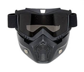 Shark Style Helmet Mask - Full Face - Smoke