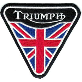 PATCH - triangle - TRIUMPH with Union Jack