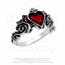 Alchemy England - RING - BETROTHAL - Red Heart