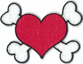 015 - PATCH - Red Heart with Bones