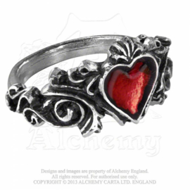 Alchemy England - RING - BETROTHAL - Red Heart