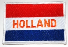 072 - PATCH - Netherlands - Nederland - Dutch Flag with script HOLLAND