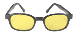 Original KD's - Sunglasses - Matte Black Frame - YELLOW