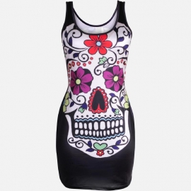 WildCat - Sugar Skull Girl Top (colourful)