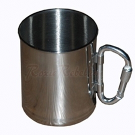 Stainless Steel Cup with Carabiner - 101 INC
