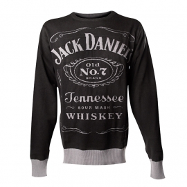Jack Daniel's - Knitted Sweater - Black - Original Big Classic Logo