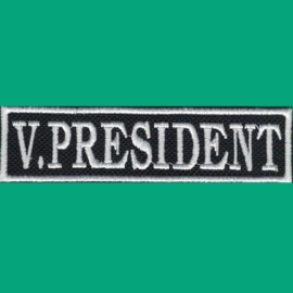 White PATCH - Flash / Stick - V. PRESIDENT - vice