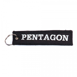 Embroided Keychain - Black & White  - PENTAGON