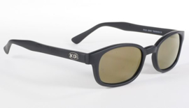 Original KD's - Sunglasses - GOLD MIRROR - Flat Black Frame & Gold Mirror Lens