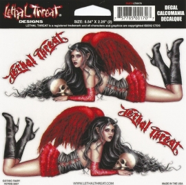 Lethal Threat - Couple of Gothic Fairies - DECAL - STICKER