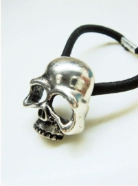 Metal Skull (Silver, Gold or Black) - Elastic Hair Band