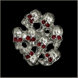 P204 - PIN - A Bunch of skulls with Red Eyes